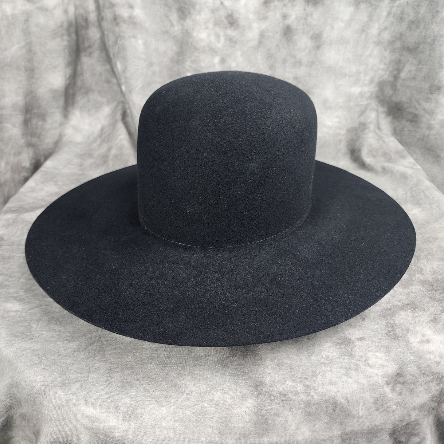 Open Crown, Flat brim, Western Hat 220g. 10x fur