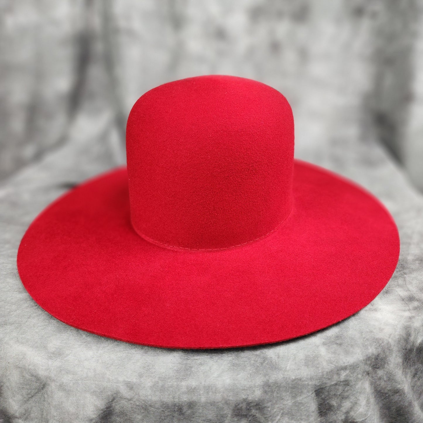 Open Crown, Flat brim, Western Hat 220g. 10x fur