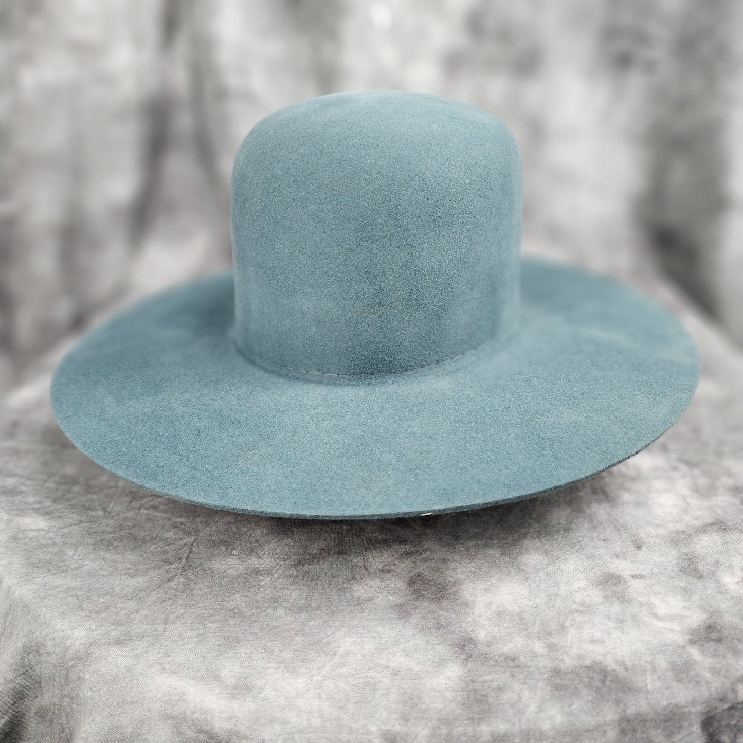 Open Crown, Flat brim, Western Hat 220g. 10x fur